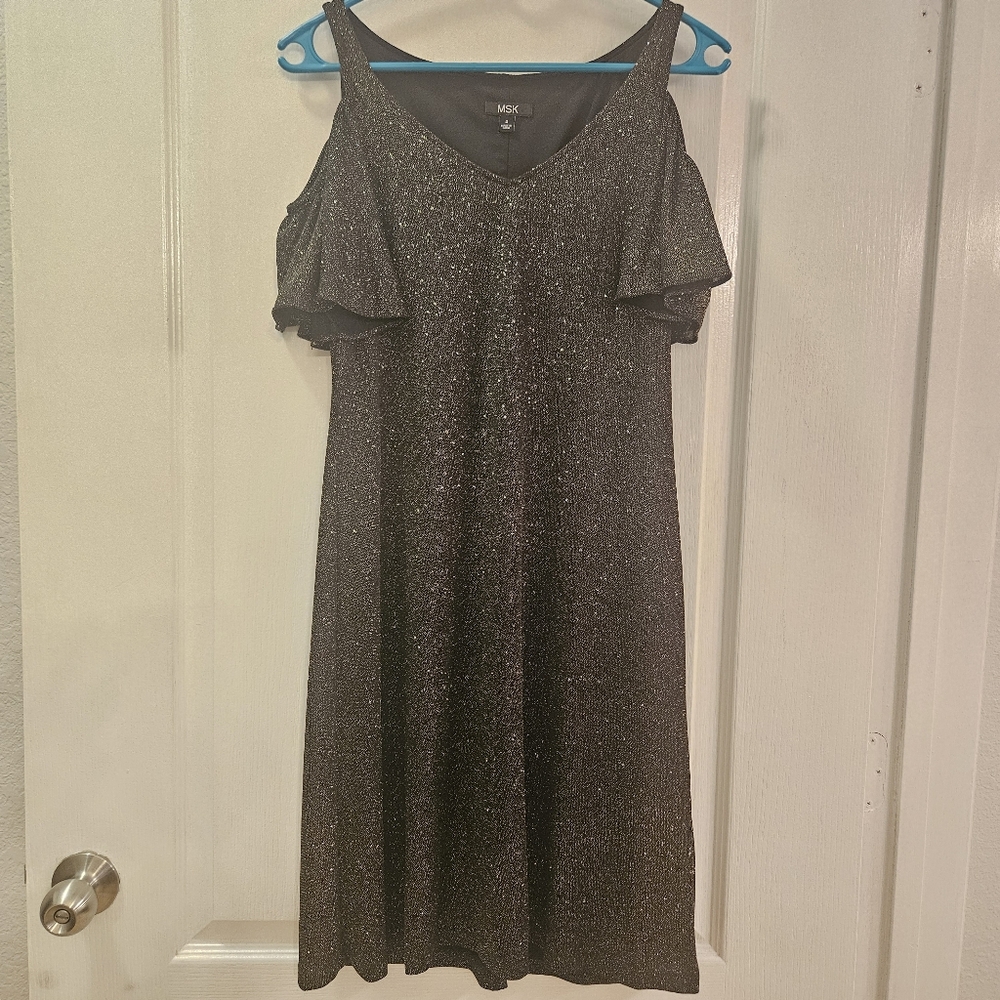 MSK women's size 4 sparkly mini dress sparkles shimmer